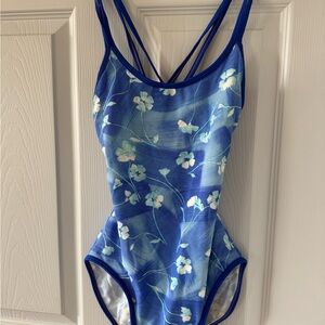 Floral Blue Swimsuit